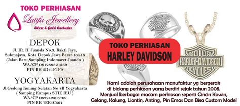 Jual Perhiasan Harly Davidson Gelang Kalung Liontin Cincin Kawin Gesper