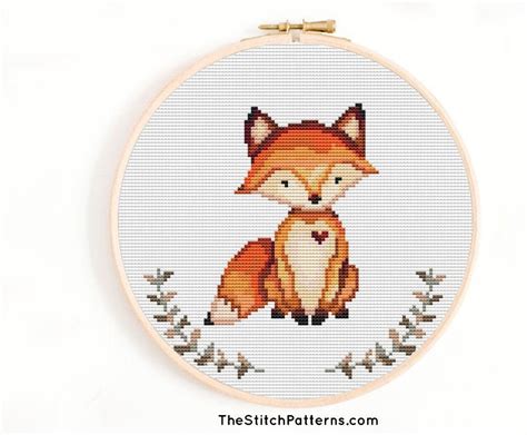 Kits And How To Embroidery Fox Cross Stitch Pattern Craft Supplies