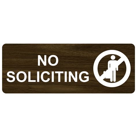 Printable No Soliciting Sign