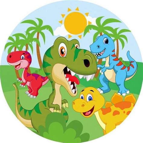 Painel Redondo Tecido Sublimado 3D Dino Baby WRD 1322 Wear Painel