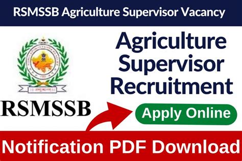 Rajasthan Agriculture Supervisor Exam Date 2024