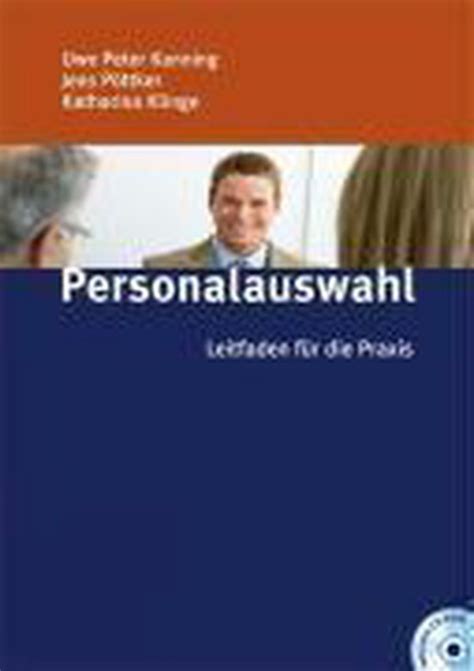 Personalauswahl Uwe Peter Kanning 9783791027586 Boeken Bol