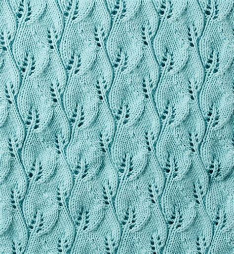 Free Knitting Pattern For A Leafy Lace Green Afghan Knitting Bee Leaf