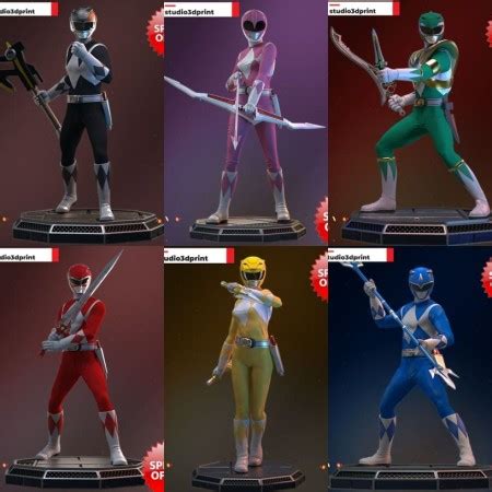 Power Rangers Pack Stl D Print Files