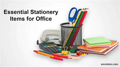 Essential Stationery Items for Office