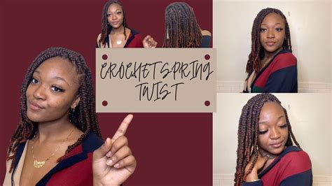 Spring Twist Tutorial Crochet Hair Rubberband Method Raeeufsunshinee