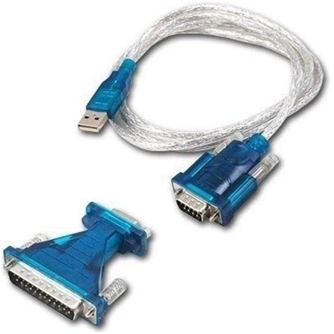 Cabo USB Macho para Serial RS232 Macho Adaptador Serial RS232 Fêmea