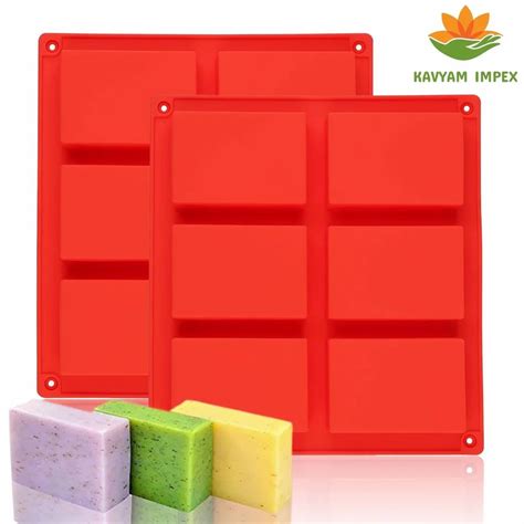 Silicone Soap Mould Rectangle Weight 100 Gram Thickness 2 Mm At