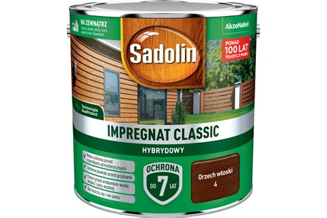 Impregnat Classic Hybrydowy Orzech W Oski L Sadolin Bricomarche Pl