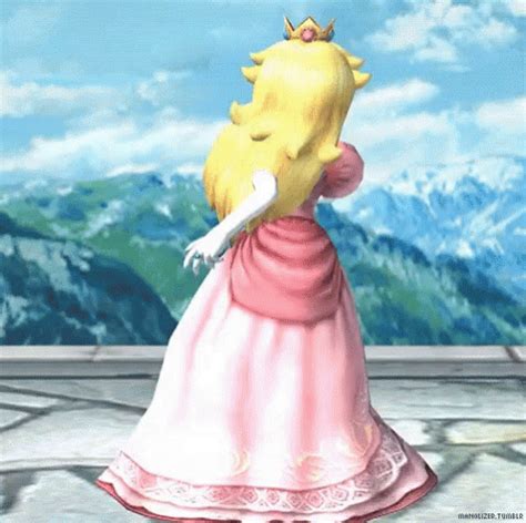 Princess Peach Super Mario GIF - Princess Peach Super Mario Peace ...