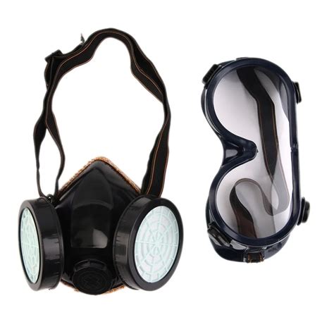 New Protection Filter Dual Gas Mask Chemical Gas Anti Dust Paint