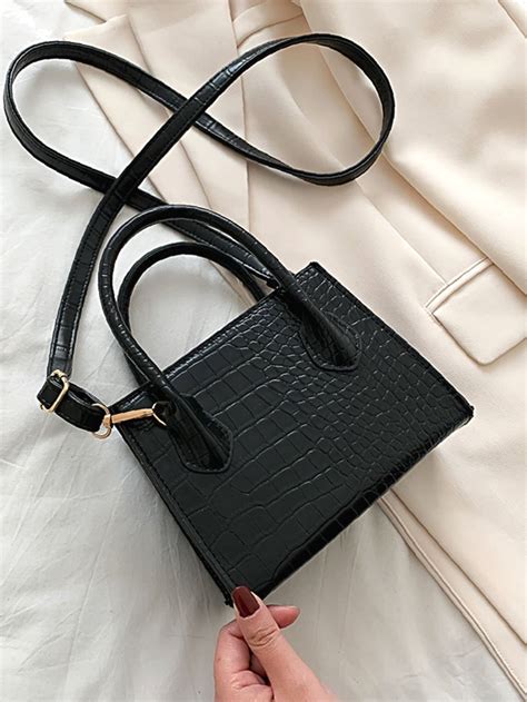 Bag For Love Crocodile Embossed Square Bag Women Satchels Product