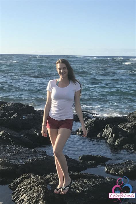 Blonde Amateur Ashley Lane Shows Off Her Body In A Bikini At The Beach CoedCherry