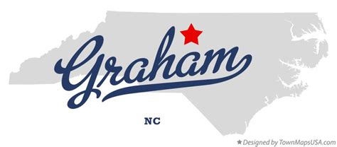 Map of Graham, NC, North Carolina