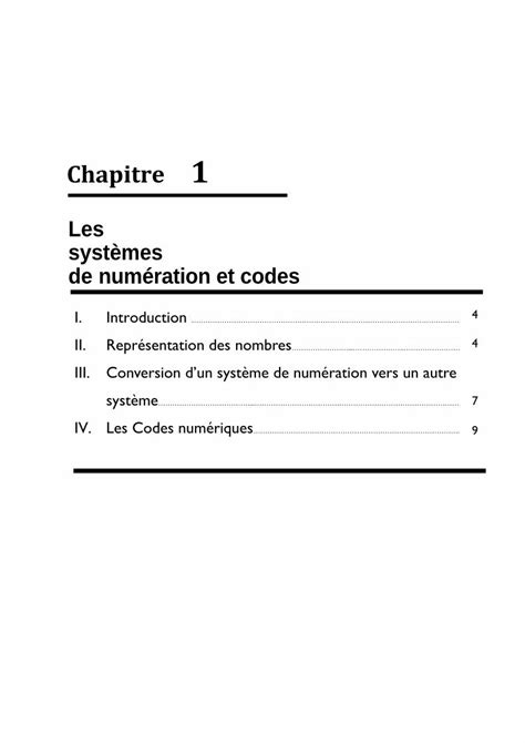 PDF Les systèmes de numération et codes cours examens Chapitre 1