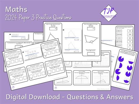 2024 Sats Maths Paper 3 Practice Questions Teaching Resources