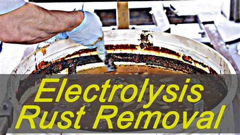 How To Remove Rust With Electrolysis Youtube