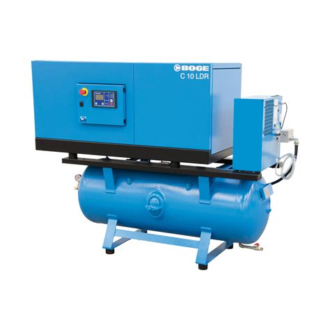 Screw Compressor C Series Tank Mounted Up To 20 Hp Fixed Speed Enclosed