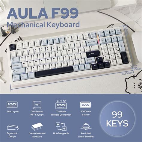 Mua Epomaker X Aula F Wireless Mechanical Keyboard Hot Swappable Gasket Custom Gaming