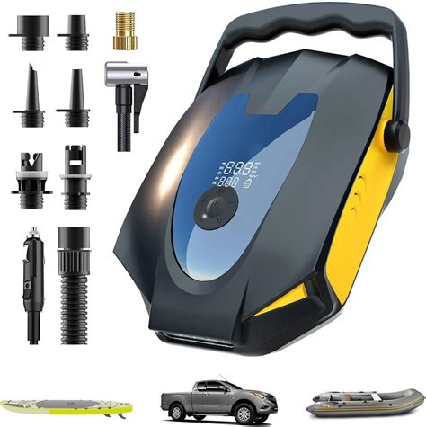 50PSI Electric Paddle Board Pump, Dual Motor SUP Air Pump for Inflation