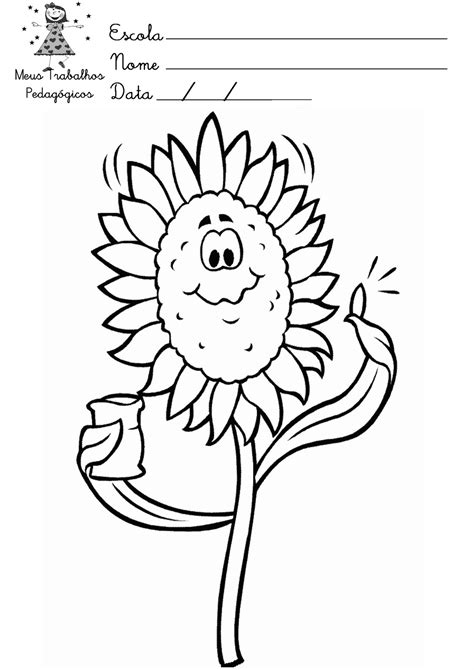 Imagens Primavera Para Colorir