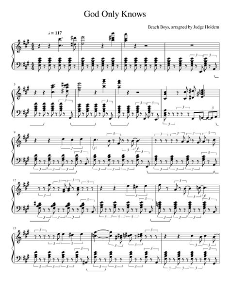 how to play god only knows on piano
