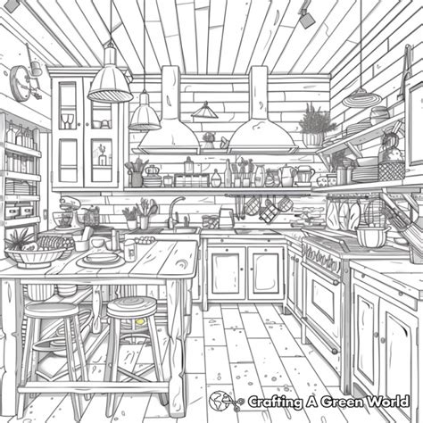 Interior Design Coloring Pages - Free & Printable!