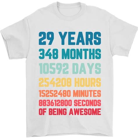 Hot Trending 29th Birthday 29 Year Old T Shirt Design Preview Only Walmart