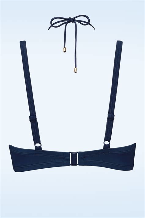 Marlies Dekkers Jet Set Bikini Top In Majestic Blue Shop At Topvintage