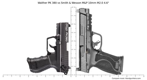 Walther Pk Vs Smith Wesson M P Mm M Size Comparison