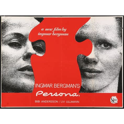 Vintage 1967 Ingmar Bergman "Persona" Film Poster | Chairish