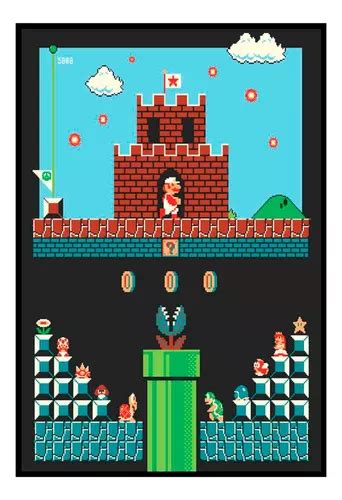 Cuadro Premium Poster 33x48cm Nintendo Mario Bros Cuotas sin interés