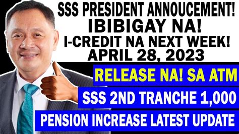 Sss Pensioners Ibibigay Na Next Week Sa Atm Sss Nd Tranche P