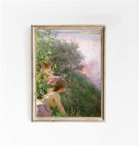 Anders Zorn Opal 1891 Vintage Poster Vintage Painting Antique Print Nude Landscape Wall Art