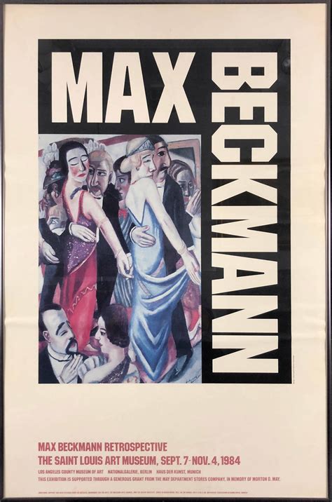 (after) Max Beckmann - Max Beckmann Retrospective (The Saint Louis Art ...