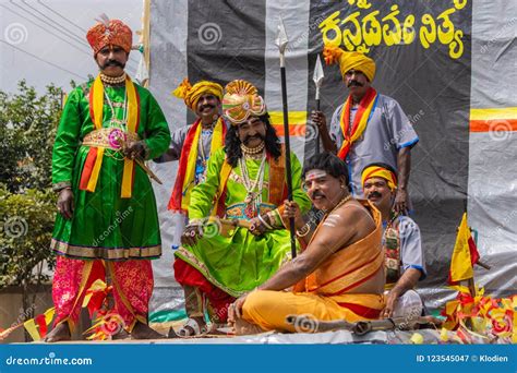 Traditional Male Garb Display at Karnataka Rajyotsava Parade, Me ...