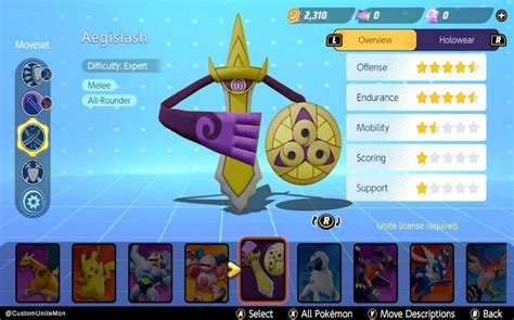 Pokemon Unite Aegislash Build Moveset And Items Guide