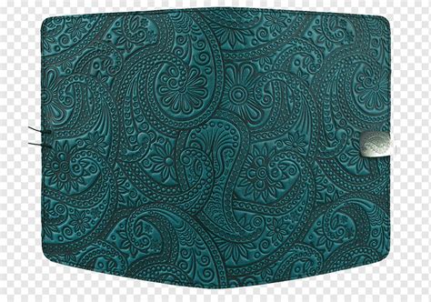 Turquoise Green Seni Visual Teal Paisley Paisley Persegi Panjang