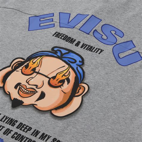 Мужская футболка Evisu Godhead & Evisu Print Embroidered Pocket ...