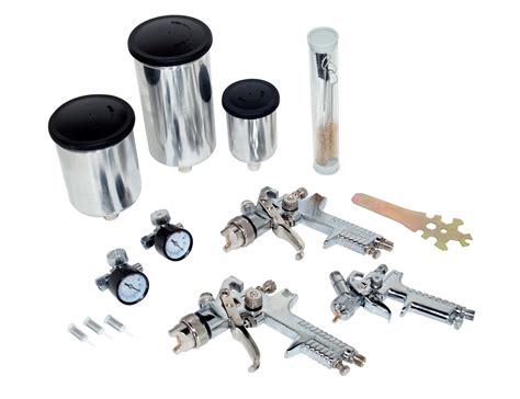 AES Industries - Deluxe HVLP Spray Gun Kit (15pc) - AES Industries