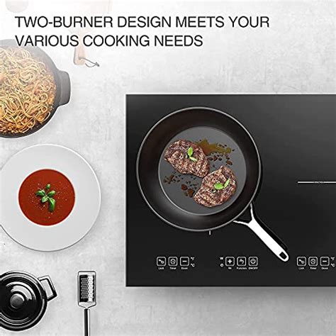 Vbgk Double Induction Cooktop W Countertop Burner Hot Plate Lcd Sensor Touch Energy Saving