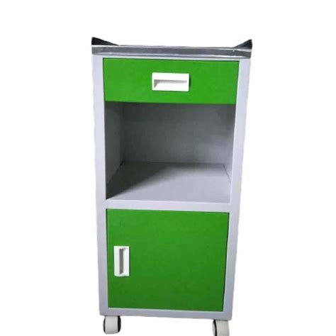 Green And White Mild Steel Hospital Bedside Locker At Rs In Hyderabad