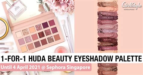 Huda Beauty 1 For 1 Nude Eyeshadow Palette At Sephora Singapore Till 4 April 2021