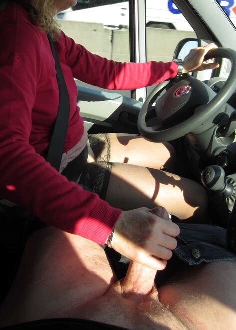Hot Malene Doing An Hadjob While Is Driving HotMalene Handjob Driving 4 Porn Pic