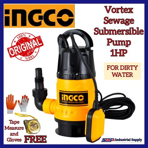 Ingco Vortex Sewage Submersible Pump W Hp Spd With Free