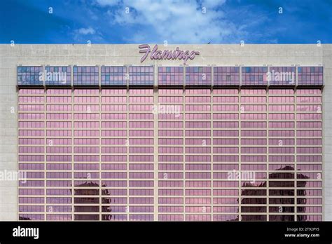Las Vega, Nevada - May 17, 2023: Flamingo hotel and casino in Las Vegas
