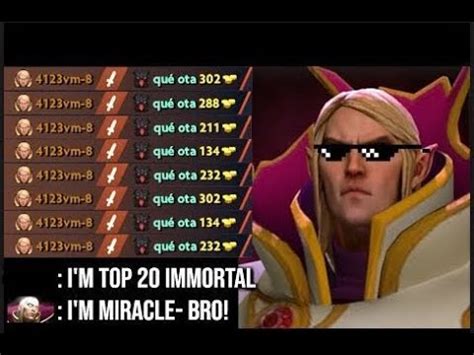 Miracle Invoker When Pro Perfect Timing Youtube