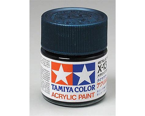 Tamiya X 13 Metallic Blue Acrylic Paint 23ml Tam81013 Amain Hobbies