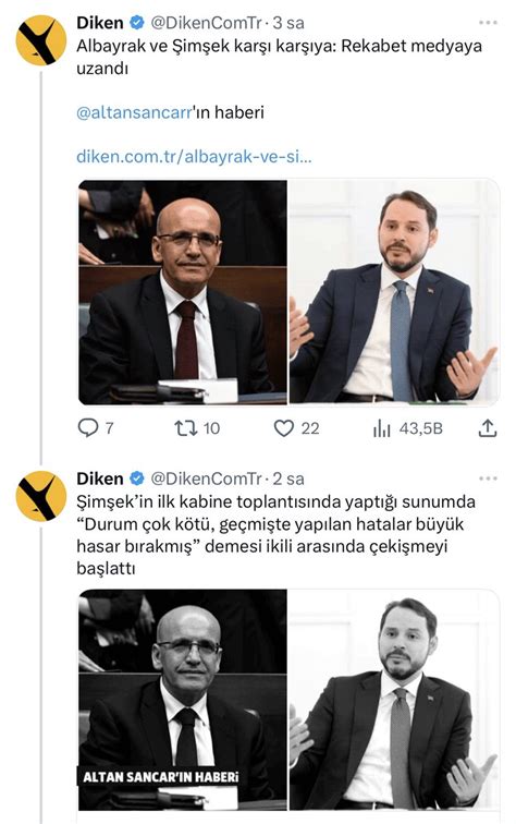 medya adamı on Twitter Berat Albayrak ve Mehmet Şimşek arasında