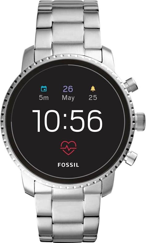 Fossil Q Explorist HR Smartwatch Roestvrijstaal GPS - Zilver | bol.com